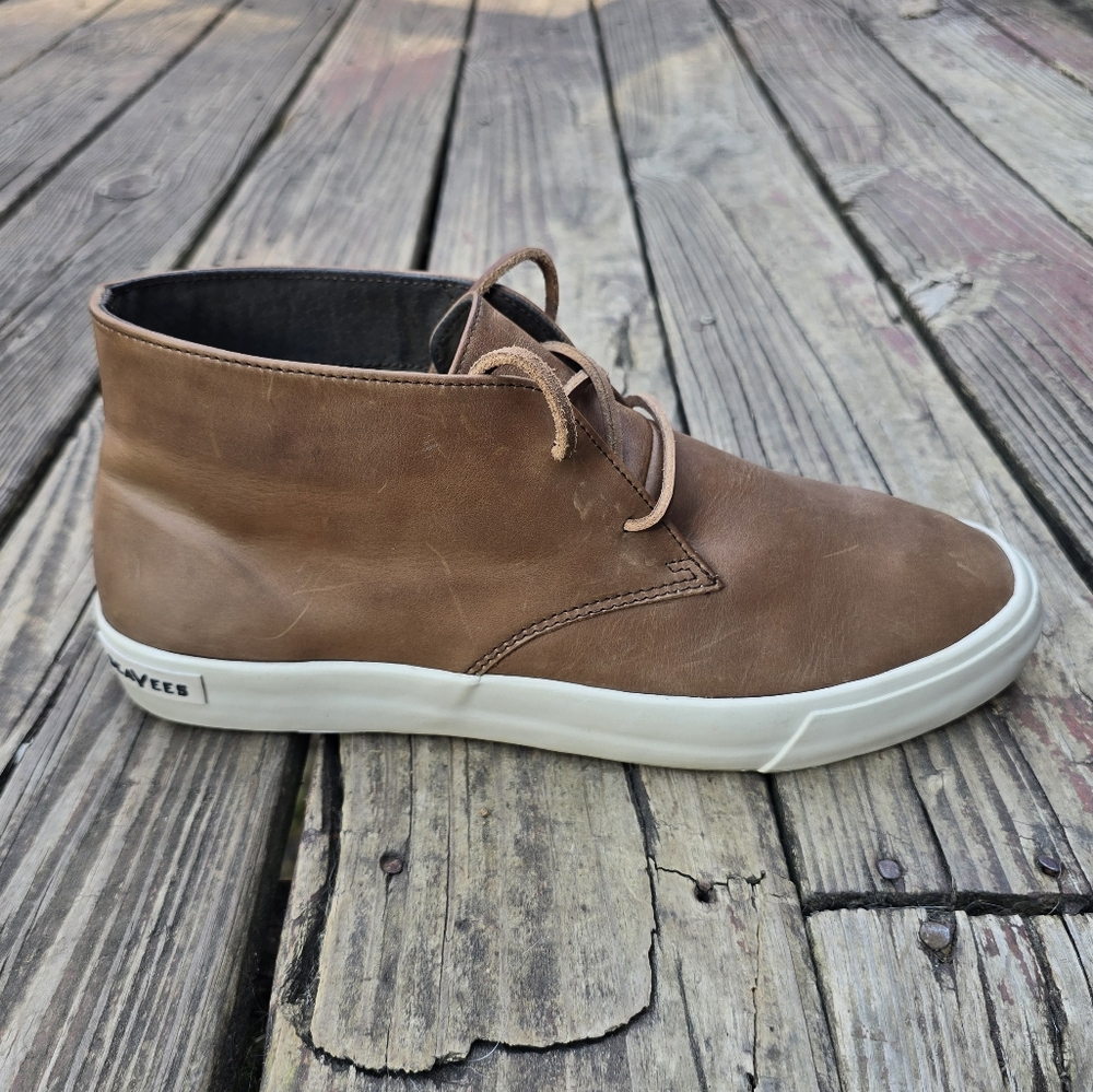 SeaVees Maslon Desert Oiled Rugged Leather Chukka Boot, Elmwood, Brown, Size 12 - Picture 5 of 13
